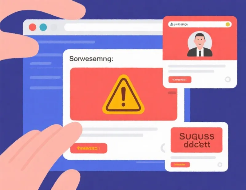 页面异常风险提示示意图